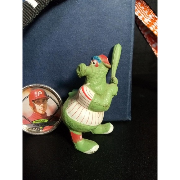 Philadelphia Phillies Philly Phanatic 2.5" Figure 1987, Topps coin Hayes, Flyers - Picture 2 of 7